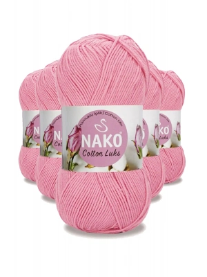 5 Adet Cotton Lüks Yelek Tunik Kazak Bluz Hırka İpi Yünü Pembe 97549