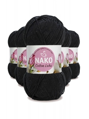 5 Adet Cotton Lüks Yelek Tunik Kazak Bluz Hırka İpi Yünü Siyah 97568