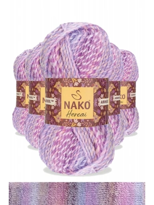 5 Adet Hercai Ebruli Hırka Kazak Atkı Bere El Örgü İpi Yünü 28165