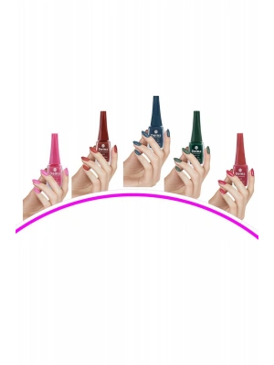 5 Adet Keratinli Besleyici Oje 14 ml SET1 mudanis