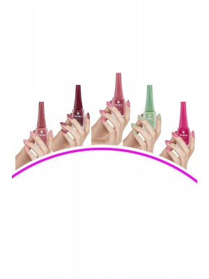 5 Adet Keratinli Besleyici Oje 14 ml SET2 mudanis