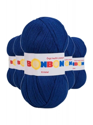 5 Adet Kristal El Örgü Lif İpi Mavi 98488