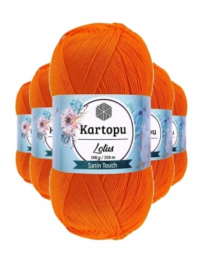 5 Adet Lotus Bikini Büstiyer Bluz Örgü İpi  K273 Turuncu