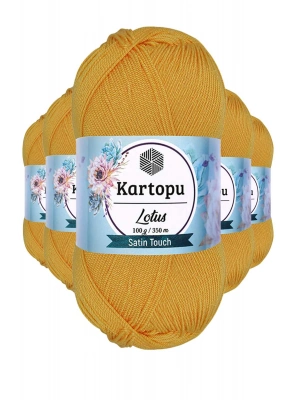 5 Adet Lotus Bikini Büstiyer Bluz Örgü İpi  K318 Koyu Sarı