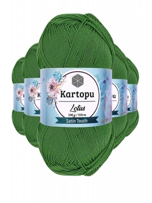 5 Adet Lotus Bikini Büstiyer Bluz Örgü İpi  K486 Çam Yeşili