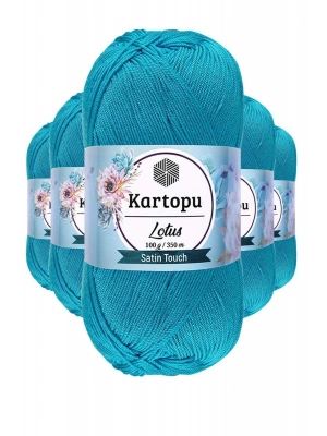 5 Adet Lotus Bikini Büstiyer Bluz Örgü İpi  K512 Turkuaz