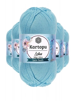 5 Adet Lotus Bikini Büstiyer Bluz Örgü İpi  K537 Bebe Mavi