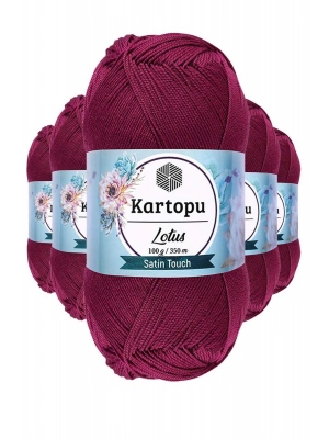 5 Adet Lotus Bikini Büstiyer Bluz Örgü İpi  K747 Mürdüm