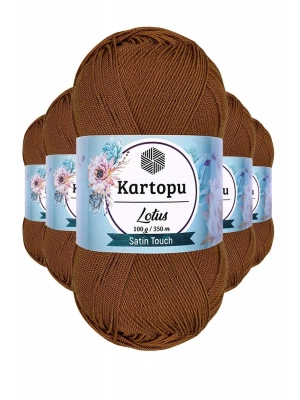 5 Adet Lotus Bikini Büstiyer Bluz Örgü İpi  K840 Koyu Hardal