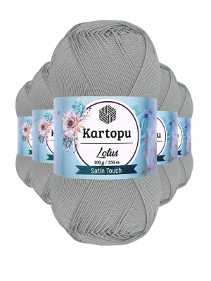 5 Adet Lotus Bikini Büstiyer Bluz Örgü İpi  K941 Açık Gri