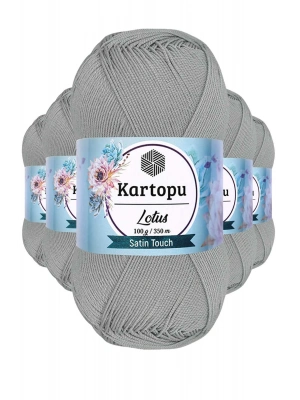 5 Adet Lotus Bikini Büstiyer Bluz Örgü İpi  K941 Açık Gri