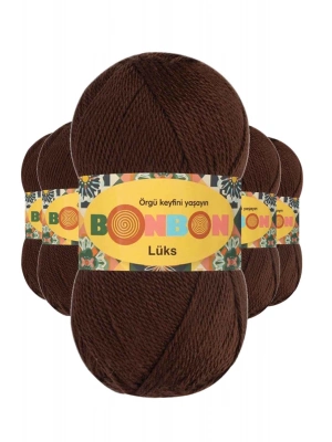 5 Adet Lüks Patik İpi Yünü Kahve 98297