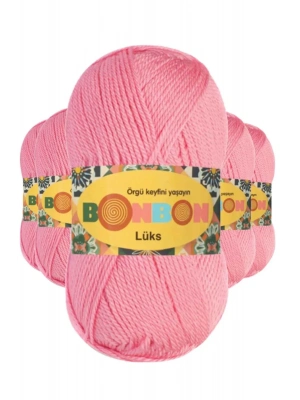 5 Adet Lüks Patik İpi Yünü Koyu Pembe 98298