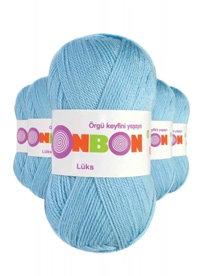 5 Adet Lüks Patik İpi Yünü Mavi 98231