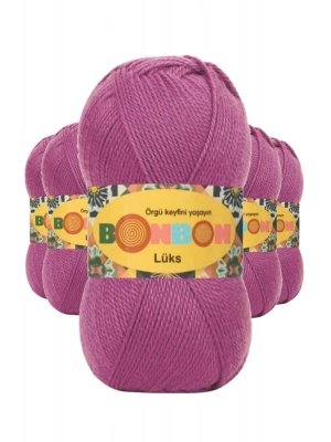 5 Adet Lüks Patik İpi Yünü Mor 98402