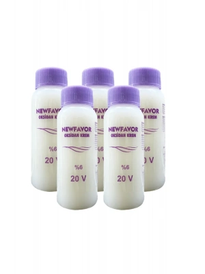 5 Adet Oksidan Krem Saç Boya Sıvısı 6lık 20 volüme 60 ml