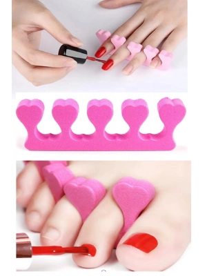 5 Adet Pedikür El Ayak Parmak Ayırıcı Tırnak Boyama Yumuşak Köpük Ayak Sedye