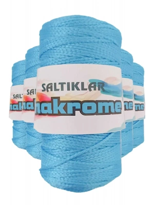 5 Adet Polyester Makrome İpi 3050 Mavi 100 gr