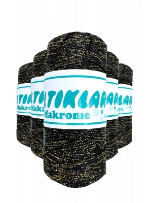 5 Adet Polyester Simli Makrome İpi S-S-60