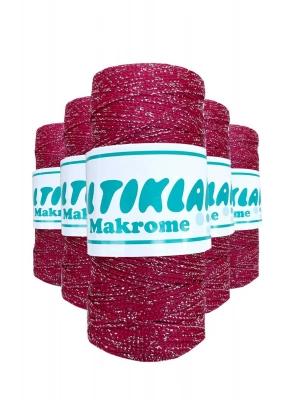 5 Adet Polyester Simli Makrome İpi SG-1845