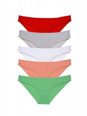 5 adet Süper Eko Set Likralı Kadın Slip Külot 518