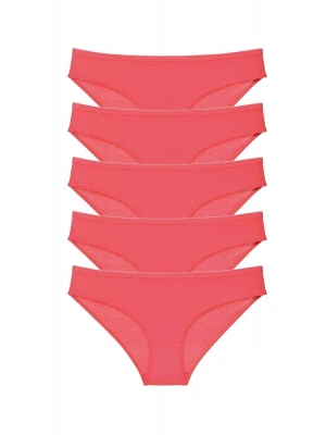 5 adet Süper Eko Set Likralı Kadın Slip Külot Fuşya