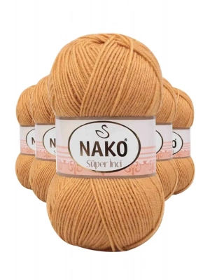 5 Adet Süper İnci El Örgü İpi 100 gr Altuni 294