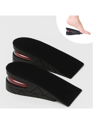 ®  5 cm Boy Uzatıcı Silikon Ortopedik Topuk Tabanlık – Yüksek Konforlu Gizli Yükseltici Ped (Unisex)