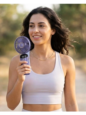 5 Kademeli Güçlü Üfleme Kapasiteli Taşınabilir Mini Fan