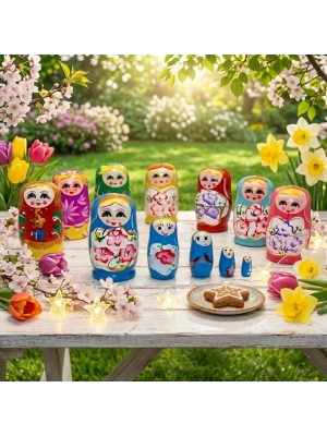 5li Ahşap Matruşka