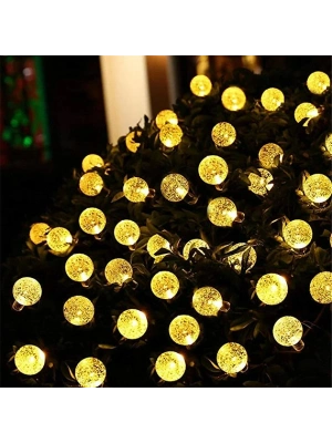 5 Metre Sarı Opak Solar Top LED Işık