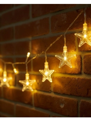 ® 5 Metre Yıldız LED Işık Günışığı Beyaz İç Mekan Dekoratif Aydınlatma