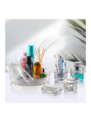 5 Parça Banyo Seti Beyaz