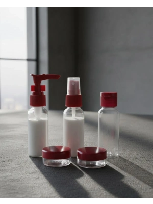 5 Parça Seyahat Dolum Şişesi Seti 30 ml Hafif Tasarım