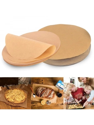 ®  50 Adet Air Fryer Pişirme Kağıdı Yağ Geçirmez  21,5 cm Yuvarlak Model XXL Model Uyumlu