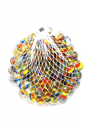 50 Adet Karışık Renk Cam Misket Bilye Oyuncak Cam Bilya Gülle