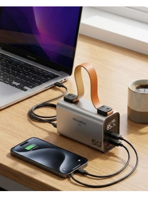 ® 50000 mAh Powerbank Süper Hızlı Şarj LED Dijital Göstergeli Taşınabilir Şarj Cihazı