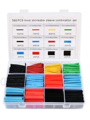 ® 560 Parça Set Isıyla Daralan Makaron Kablo Koruyucu Kılıf