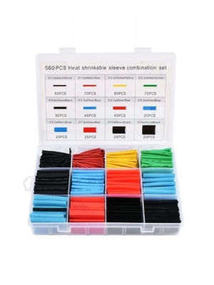 ® 560 Parça Set Isıyla Daralan Makaron Kablo Koruyucu Kılıf