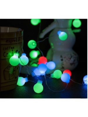 5m 28 Led RGB Işık Şeffaf Kablo Fişli Eklemeli