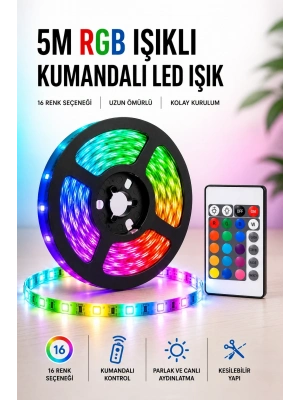 5M RGB Işıklı Her Ortama Uygun Led Işık