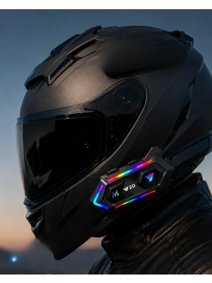 6. Bluetooth 5.3 Kask İçi Intercom Kulaklık IPX6 Suya Dayanıklı Tasarım