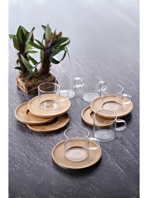 6 Lı Cam Çay Fincanı Seti 200 ml