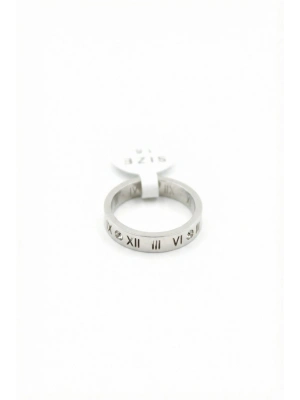 6lı Roma Rakamlı Yüzük - Gümüş