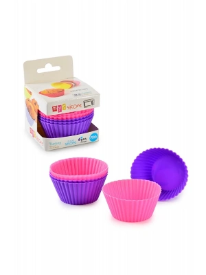 6Lı Tırtıklı Silikon Muffın Kabı Royaleks-MYS106