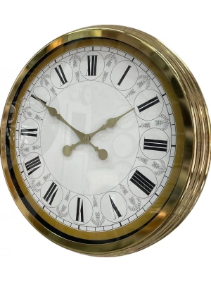 ® 60 cm Gold Metal Roma Rakamlı Duvar Saati