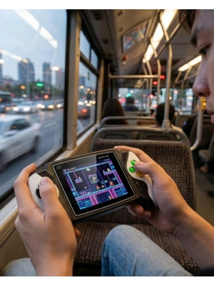 620 Klasik Oyunlu Mini El Konsolu Şarjlı Batarya HD Görüntü