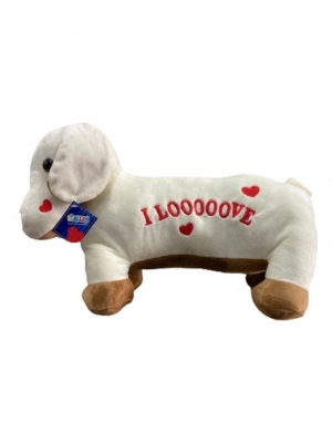 ® 62203 PELUŞ 45 CM AŞIK KÖPEK YASTIK -HLY