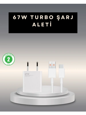67 Watt Type C Şarj Adaptörü Poco X3 X4 X5 Pro Uyumlu