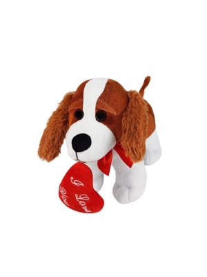 62876 Peluş 20 cm Kalpli Köpek